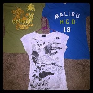 3 shirt lot size small